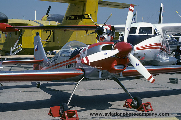 Zlin Z.50LS OK-PRH at the Paris Air Show (1985)