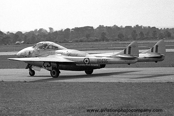 RAF 93 Squadron De Havilland Vampire T.11 XD535 (1956)