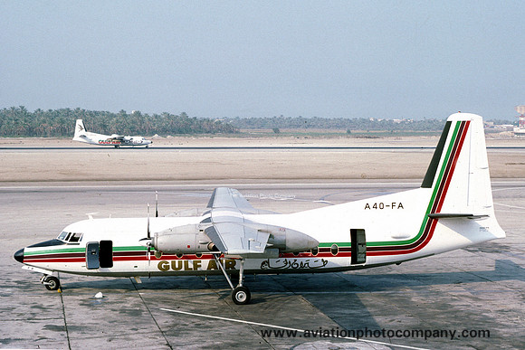 Gulf Air Fokker F-27-600 Friendship A4O-FA (1977)