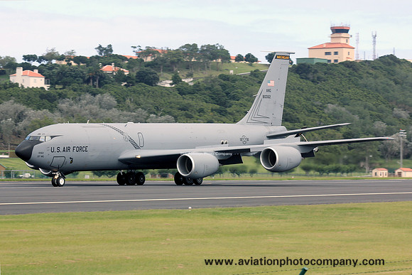 USAF Michigan ANG 171 ARS Boeing KC-135R Stratotanker 58-0062 at Lajes (2012)