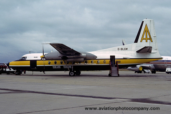Air Anglia Tor Line Fokker F-27-200 Friendship G-BLGW (1979)