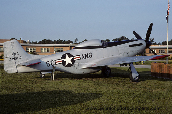 USAF South Carolina ANG North American P-51D Mustang 44-41867 displayed at McEntire AFB (1991)