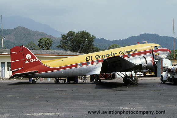 El Venado Colombia Douglas DC-3A HK-1340 (1979)