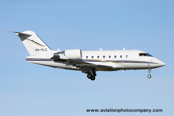 Sunshine Air Services Bombardier CL-604 Challenger VH-VLZ at Anchorage (2016)