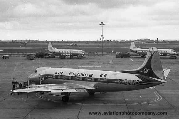 Air France Vickers 708 Viscount F-BGNS at Heathrow