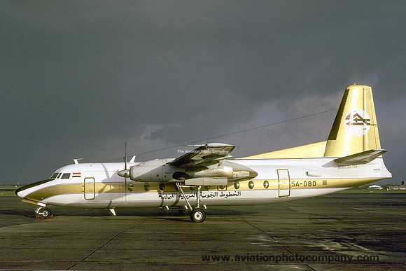 Libyan Arab Airlines Fokker F-27-600 Friendship 5A-DBO (1978)