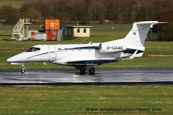 Arcus Air Embraer Phenom 300 D-CAAG at Prestwick (2024)