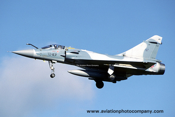 French Air Force EC2/12 Dassault Mirage 2000C 81/12-KP at RAF Waddington (2004)