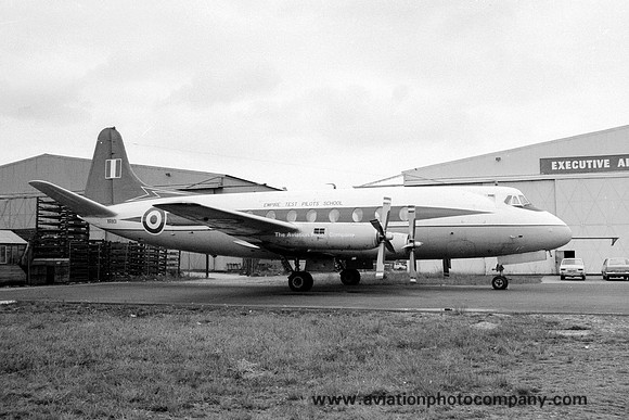 ETPS Vickers Viscount XR801 stored at Baginton (1971)