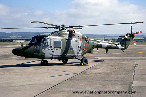 Army Air Corps 659 Squadron Westland Lynx AH.9 ZE375 at RAF Lossiemouth (2000)