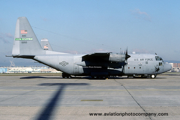 USAF 43 AW Lockheed C-130E Hercules 70-1263 at Frankfurt Rhein Main (1999)