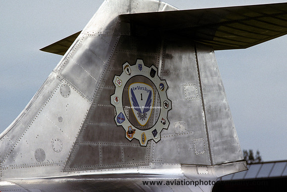 German Air Force LVR1 Lockheed F-104G Starfighter 20+37 tail markings (1986)
