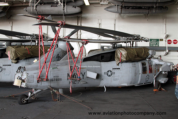 US Navy HSC-7 Sikorsky MH-60S 167886/AC-612 onboard USS Harry Truman in Marseille Harbour (2013)