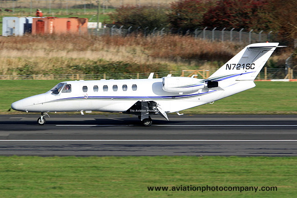 Cessna 525 N721SC at Prestwick (2013)