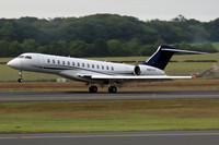 Tyson Foods Inc Bombardier Global 7500 N907TF at Prestwick (2024)