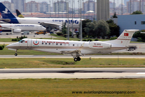 Turkish Ministry of Health Embraer EMB-135BJ TC-GVS at Istanbul IAP (2014)