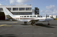 Donington Aviation Cessna 404 G-BHNI at Newcastle (1984)