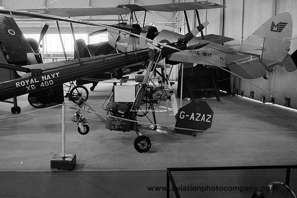 Bensen B.8M Gyrocopter G-AZAZ at the Fleet Air Arm Museum (1974)