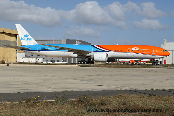 KLM Boeing 777-306(ER) PH-BVA at Malta Luqa (2023)