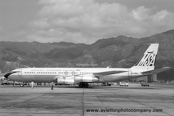 MSA Malaysia-Singapore Airlines Boeing 707-312B 9V-BBA (1968)