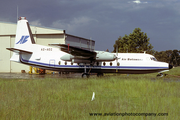 Air Botswana Fokker F-27-400 Friendship A2-AEC (1983)