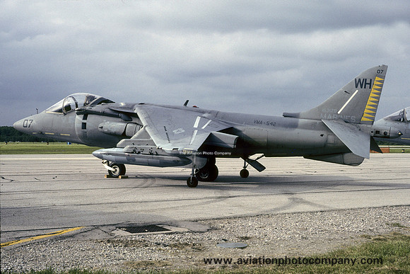 US Marines VMA-542 McDonnell Douglas AV-8B Harrier 163179/WH-07 (1992)