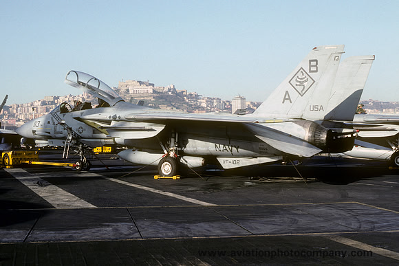 US Navy VF-102 Grumman F-14A Tomcat 161155/AB-113 on board USS America (1992)