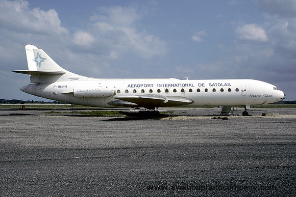 Sud Caravelle F-BHRM stored at Satalos Airport (1980)