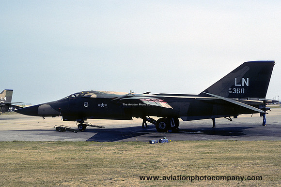 USAF 48 TFW 492 TFS GD F-111F Aardvark 70-2368/LN at RAF Lakenheath (1980)
