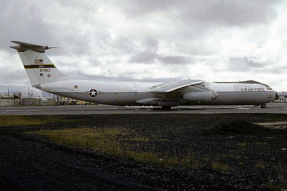 USAF 438 MAW Lockheed C-141B Starlifter 66-7953 at Keflavik (1981)