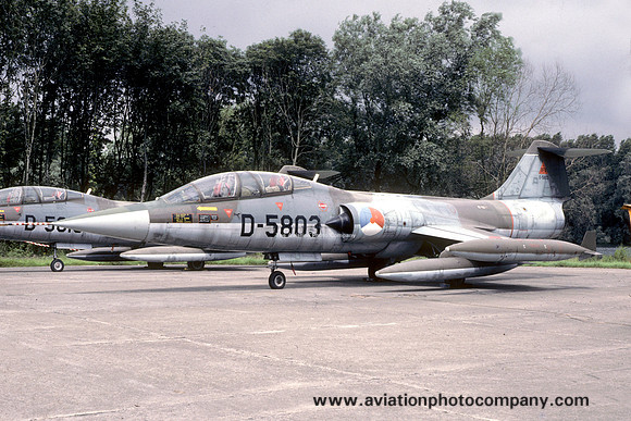 Dutch Air Force Lockheed TF-104G Starfighter D-5803 (1987)