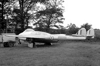 RAF De Havilland Vampire FB.5 WA295 at RAF Carlisle