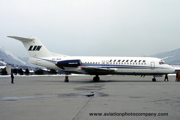 Linjeflyg Fokker F-28-4000 Fellowship SE-DGK (1984)
