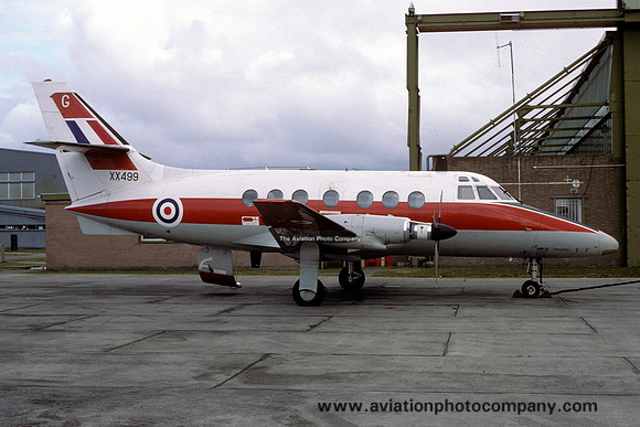 RAF 6 FTS Handley Page Jetstream T.1 XX499/G at RAF Lossiemouth (1985)