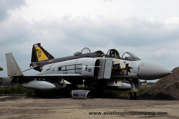 RAF 111 Squadron McDonnell F-4K Phantom FG.1 XV574 dumped at RAF Wattisham (1991)
