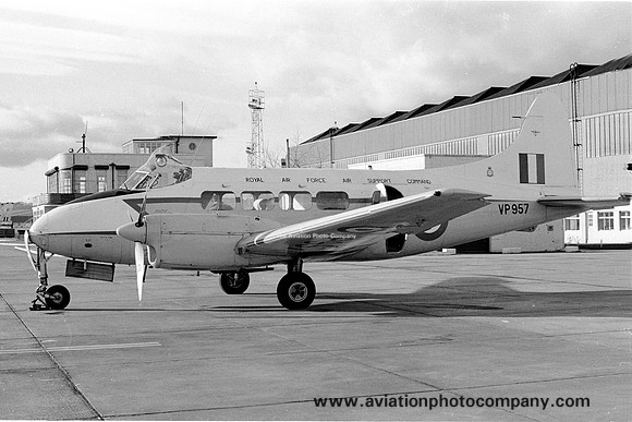 RAF Air Support Command De Havilland Devon C.1 VP957 at RAF Leuchars
