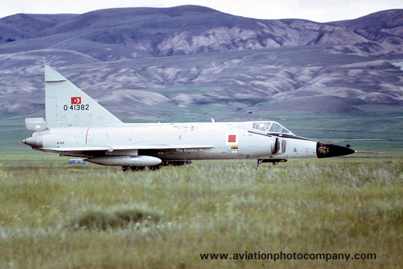 Turkish Air Force Convair F-102A Delta Dagger 0-41382 (1970)