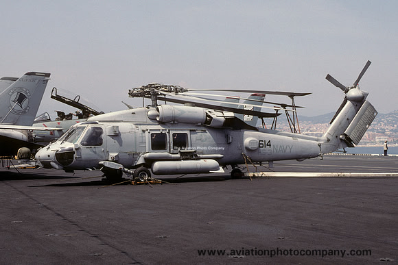US Navy HS-3 Sikorsky HH-60H 165257/AJ-614 on board USS Enterprise (2001)