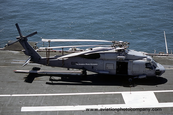 US Navy HS-3 Sikorsky SH-60F 164452/AJ-612 on board USS Enterprise (2001)