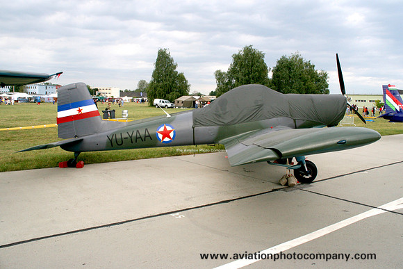 Soko J-20 (P-2) Kraguj YU-YAA at Kecskemet (2008)