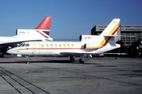 TRT Aeronautical Inc Dassault Falcon 50 VR-BTT at London Heathrow (1981)