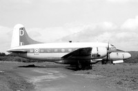 RAF Vickers Varsity T.1 WJ896/D at the Catterick Fire School (1976)