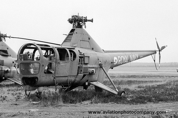 Royal Navy Westland Dragonfly HR.3 WP504 stored at Blackbushe (1971)