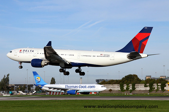 Delta Airlines Airbus A330-200 N859NW at Manchester (2013)