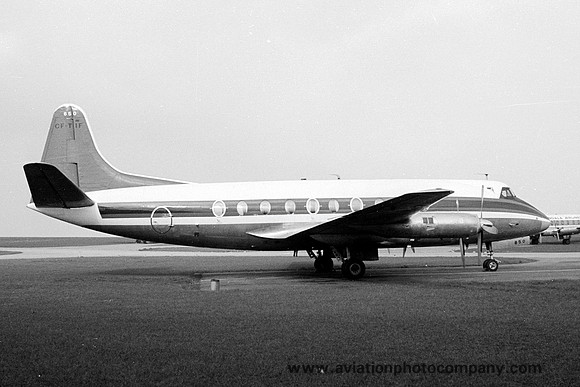 Ex Air Canada Vickers Viscount CF-TIF stored at East Midlands (1976)