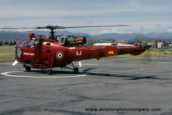 Securite Civile Sud Alouette III "AJ" (1986)
