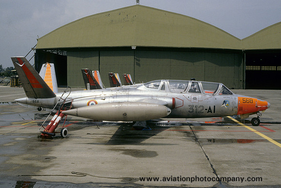 French Air Force GI312 Fouga CM.170 Magister 568/312-AI (1986)