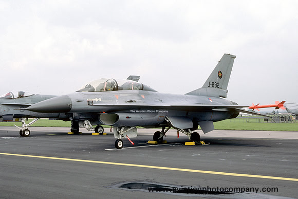 Dutch Air Force 312 Squadron GD F-16B Fighting Falcon J-882 (1987)