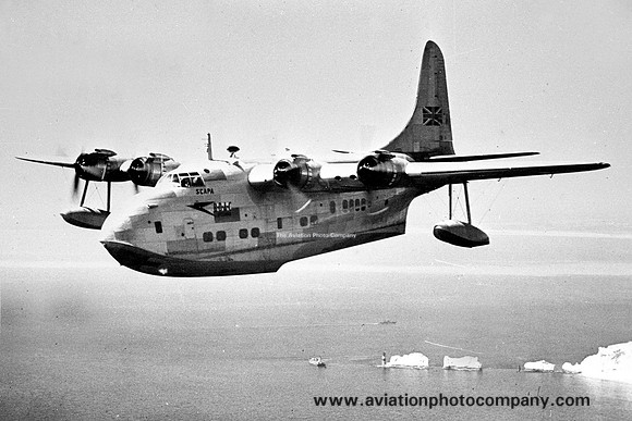 BOAC Short Solent G-AHIS Air to Air