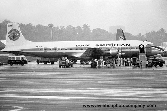 Pan American Douglas DC-6B N6113C at Paya Lebar (1966)